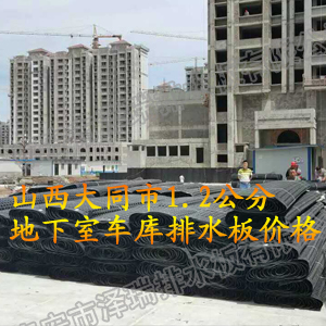 山西大同市1.2公分地下室車庫排水板價(jià)格